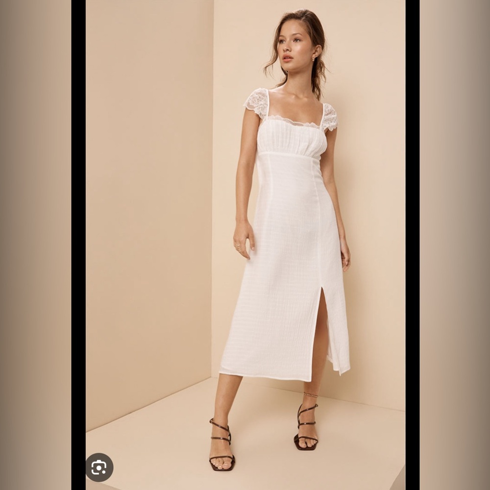 Beverly and beck midi white dress